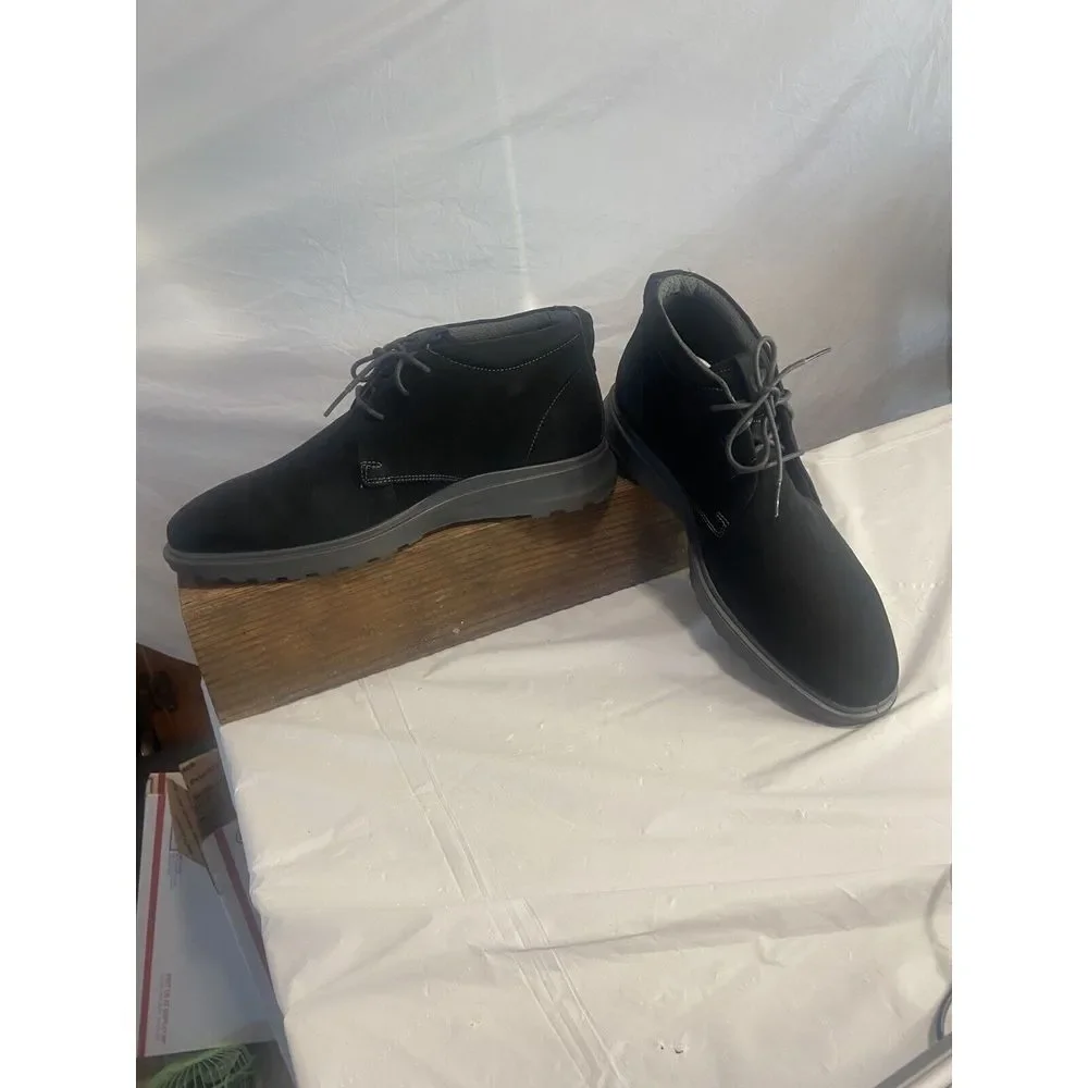 Men's Ecco Black Suede Hybrid Chukka Boots Black-Size 9-9.5-NWOT- Never Worn‎